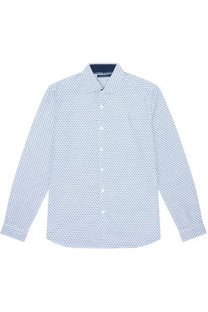 French Connection Cube L/s T Marine