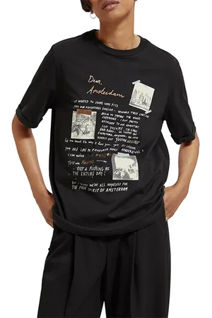 Scotch&Soda Dear Amsterdam Relaxed Fit T-shirt Evening Black