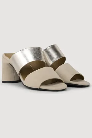 Summum Woman Asymmetric Heeled Sandal Ivory