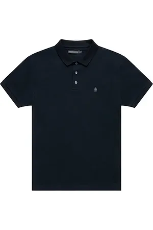French Connection Polo Hv Black/gunmetal