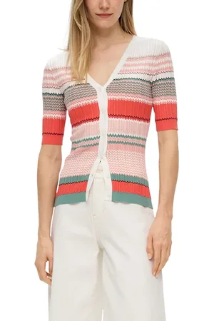QS by s.Oliver Cardigan Red-coral-white