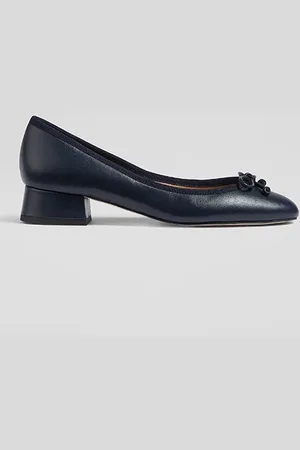 LK Bennett Aurelie Ballerina Shoes Navy