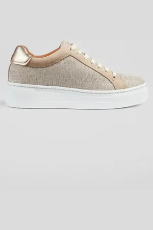 LK Bennett Lkb Lift Sneakers Cream/gold