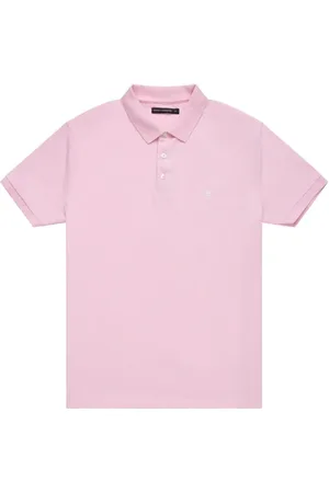 French Connection Polo Hv Pink/white