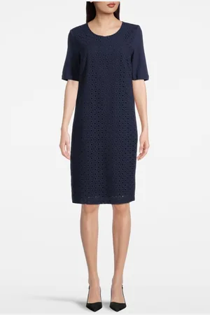 Sandwich Dress Woven Medium Navy |