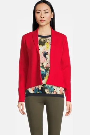 Sandwich Cardigan Long Sleeves 81001426 True Red