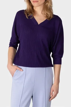 Sandwich Pullover Long Sleeves Parachute Purple
