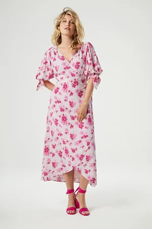 Fabienne Chapot Hannah Dress Hot Pink/cream White