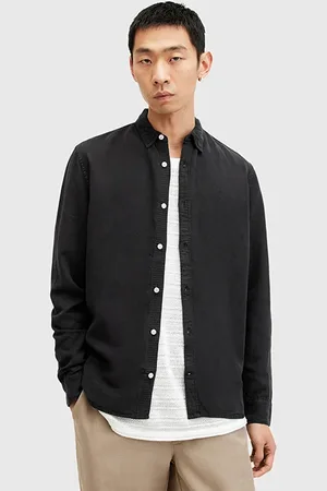 AllSaints Laguna Ls Shirt Washed Black