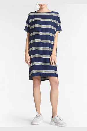 Sandwich Dress Woven Medium Navy