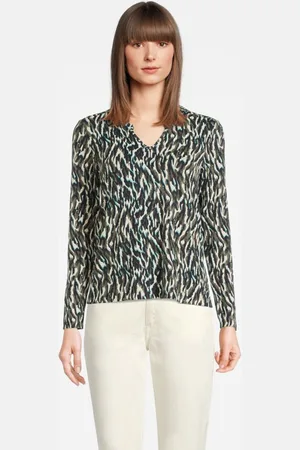 Sandwich T-shirt Jersey Long Sleeves 81101361 Dark Turquoise