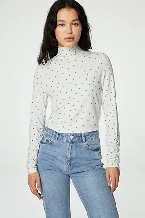 Fabienne Chapot Jade Top Cream White / Blue