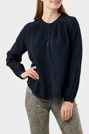 Sandwich Blouse Met Structuur Night Sky