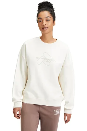 Fila Liiva Graphic Sweat Shirt Antique White