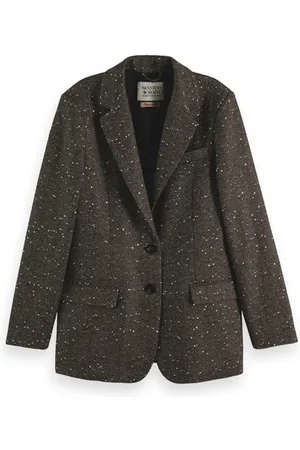 Scotch&Soda Herringbone Sequin Single-breasted Blazer Sequin Herringbone