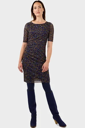 Sandwich Mesh Dress With Print Blueprint