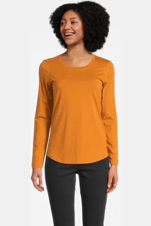 Sandwich T-shirt Jersey Long Sleeves 81101365 Honey Ginger