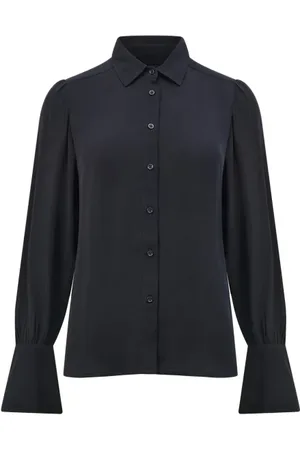 French Connection Crepe Shirt L/s Black