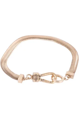 AllSaints Flat Snake Bracelet Warm Brass