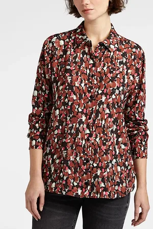 Sandwich Blouse Woven Long Sleeves On Indian Summer On Full Crepe Cog
