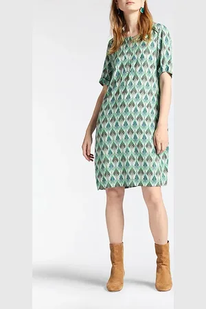 Sandwich Dress Woven Medium Washed Sage