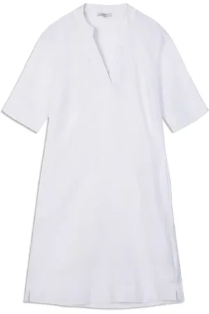 Sandwich Dress Woven Medium Pure White