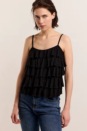 Summum Woman Singlet Fine Viscose Jersey Black