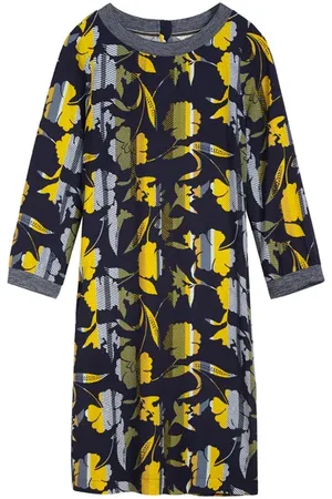 Sandwich Dress Woven Medium Navy