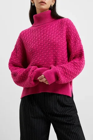 French Connection Jini Cable Jumper Purple