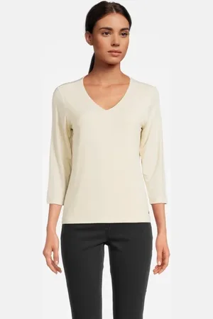 Sandwich T-shirt Jersey Long Sleeves 81101362 Almond White