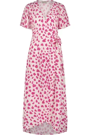 Fabienne Chapot Archana Butterfly Dress Cream White/hot Pink