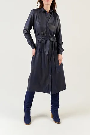 Sandwich Dress Woven Long 23001935 Night Sky