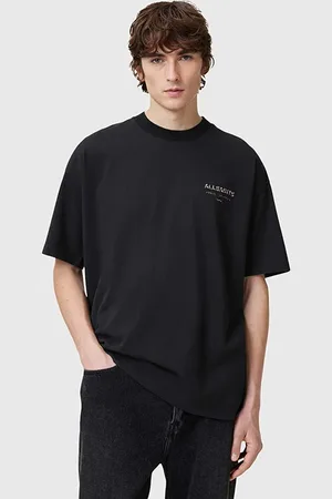 AllSaints Underground Ss Crew Black/leopard