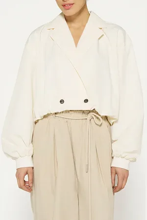 10 days Cropped Blazer Jacket Ecru