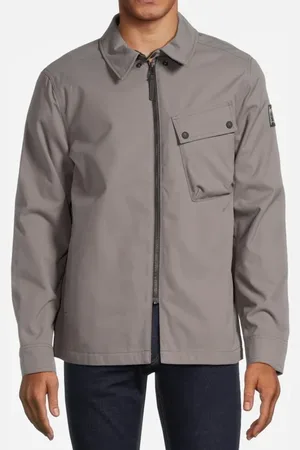 Belstaff Sirocco Motorcycle Overshirt Granite Grey Granite Grey