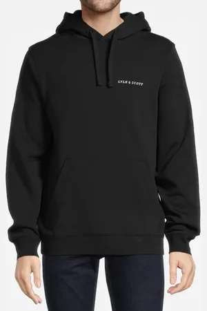 Lyle & Scott Embroidered Hoodie Jet Black/ White