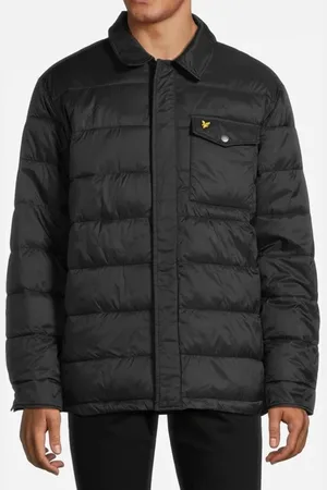 Lyle & Scott Wadded Collared Jacket Jet Black