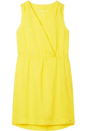 Sandwich Dress Woven Medium Blazing Yellow