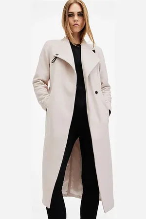 AllSaints Riley Coat Desert White