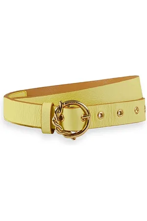 Scotch&Soda Classic Leather Belt Lemon
