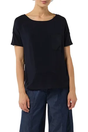 Comma, T-shirts Blue-marine