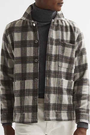 Reiss Avril Light Jacket Oatmeal/brown