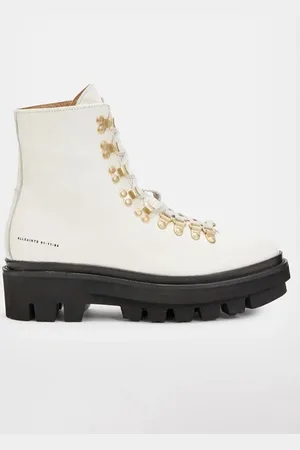 AllSaints Wanda Gloss Boot White