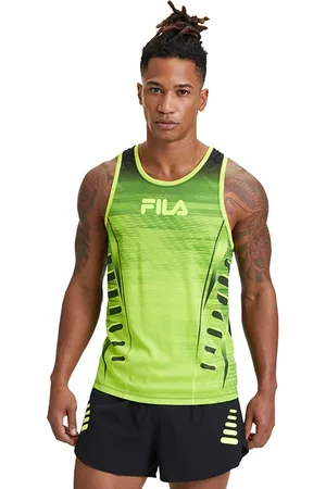 Fila Riano Running Tank Acid Lime-black