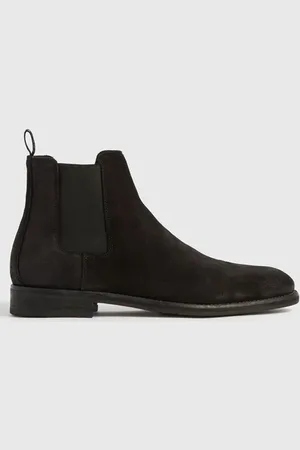 AllSaints Harley Suede Boot Black