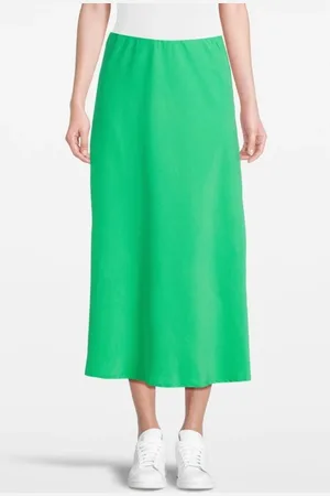 Summum Woman Skirt Tencel Island Green