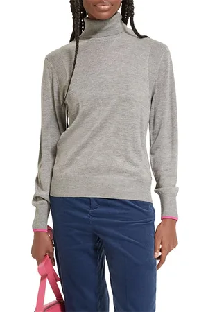 Scotch&Soda Roll Neck Pullover Mid Grey Melange