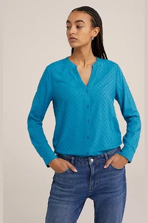 WE Fashion Blouse Ice Blue