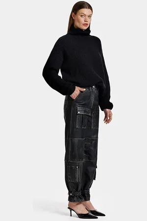 ALTER EGO Gill Trousers Vintage Black