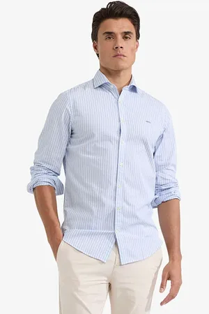 McGregor Stripe Shirt Medium Blue
